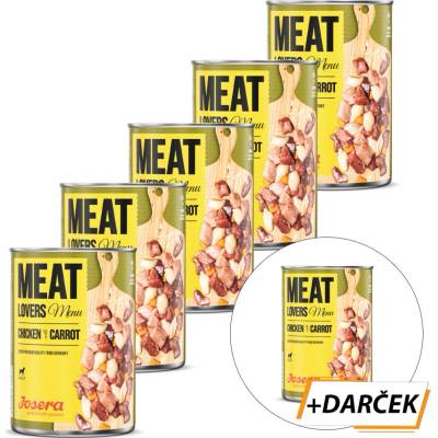 Josera Dog Meat Lovers Menu Chicken with Carrot 6 x 400 g