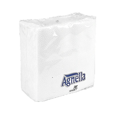 Agnella Агнела салфетки 50бр еднопластови бели (32345778-77)