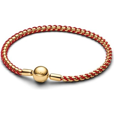 PANDORA Moments s červenou šňůrkou 16 cm 563816C01-16