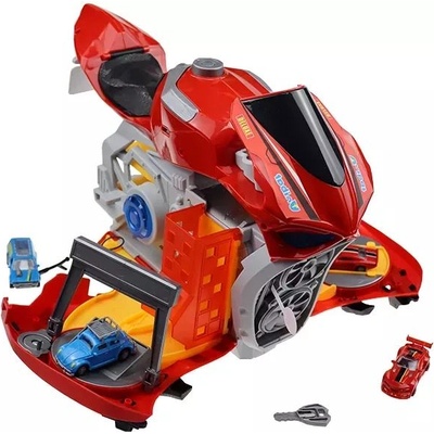 Man Yuk Toys Мотоциклет, който се трансформира в паркомясто - червен (sk-120x)