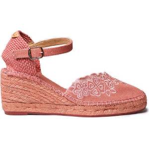TONI PONS Naiara Wedge Espadrilles - Pink (Dark Brown)
