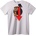 NOONEBRAND Тениска Мечка Надолу - 7XL, White