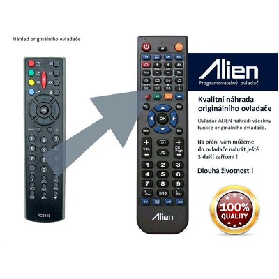Diaľkový ovládač Alien OVP RC5840