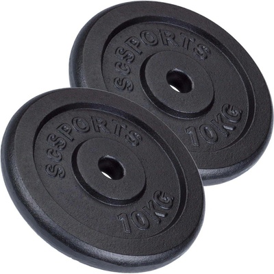 ScSPORTS litinové kotouče 20 kg set 30/31 mm