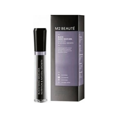M2 Beauté Спирала за мигли M2 Beauté Black Nano Хранителен 6 ml