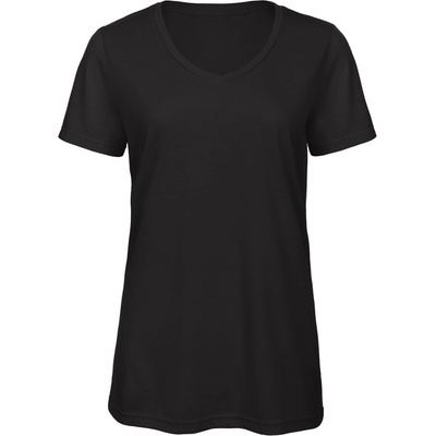 B&C•V Neck Triblend T ShirtWomen Black