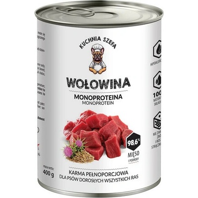 Kuchnia Szefa Hovädzie monoproteín 400 g