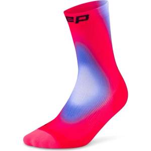 CEP Мъжки чорапи за бягане CEP Run Edt. Gradient Socks 5.0 Mid Cut Running socks - Pink / Blue - размер IV (207-1851-0312)