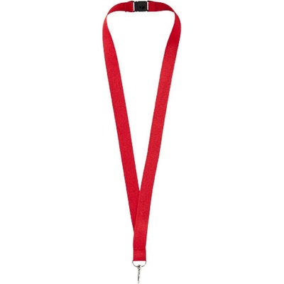 Snúrka na krk Lanyard Lago s rozopínacou poistkou Červená