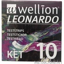 Wellion LEONARDO KET Prúžky testovacie 1 balenie 10 ks