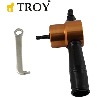 TROY Щанцова ножица за ламарина - приставка за бормашина / Troy 90005 / (T 90005)