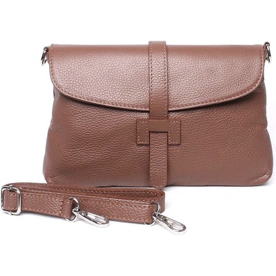 Dámská kožená kabelka na rameno do ruky/crossbody no. 222 hnědá