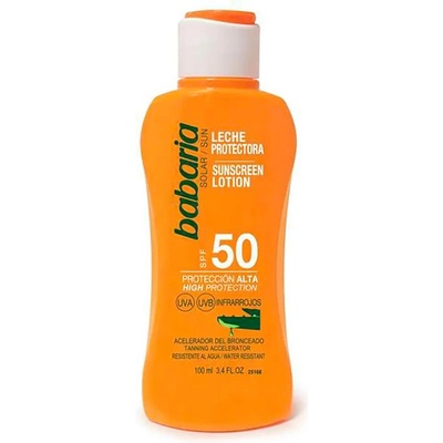 Babaria Aloe F-50 Sunscreen Milk 100ml - Orange (Multicolor)
