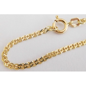 Klenoty Budín Pevný pánský/dámský zlatý náramek ze žlutého zlata ROMBO 3640057