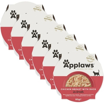 Applaws Котка пиле и патица 6 x 60 г