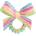 Invisibobble Slim Sprunchie with Bow Let's Chase Rainbows