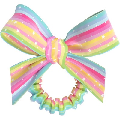 Invisibobble Slim Sprunchie with Bow Let's Chase Rainbows