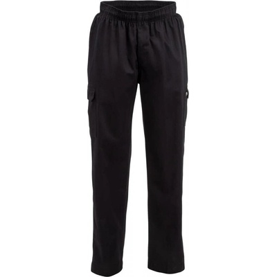 Chef Works B222 kalhoty Cargo unisex černé úzký střih