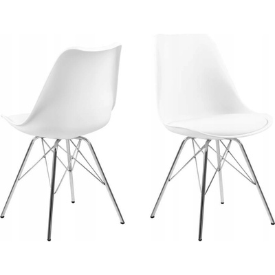 Scandi Erisa plastová bílá / chrom