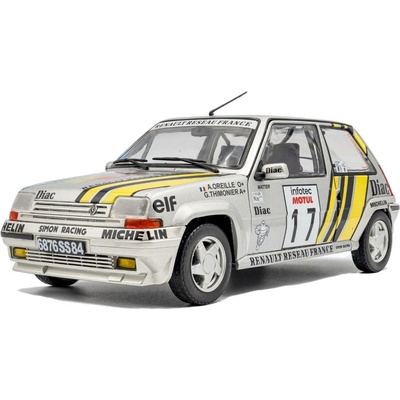 Solido Renault 5 GT Turbo 17 Oreille/Thimonier Tour de Corse 1989 1:18