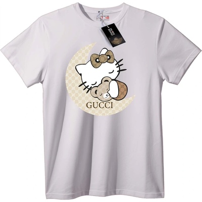 NOONEBRAND Тениска Gucci Hello Kitty Луна - 3XL, Black