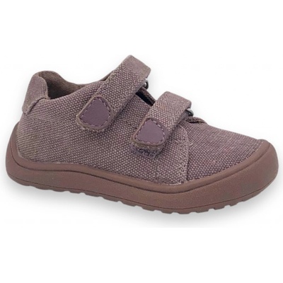 Protetika dětské plátěné barefoot boty KORO Old pink – Sleviste.cz
