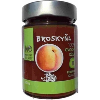 Mountberry Bio ovocný džem Broskyňový 200 g