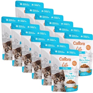 Calibra Cat Life Kitten Salmon в сос 12 x 85 г