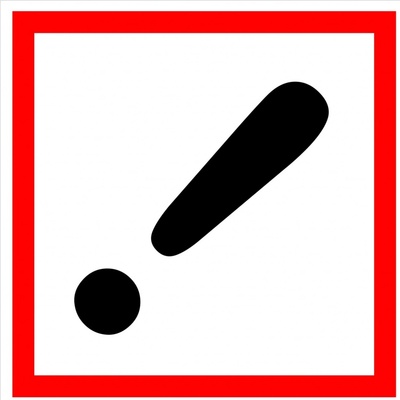 Walteco Symbol GHS 07 – DRÁŽDIVÉ 100x100mm, samolepka , 20138