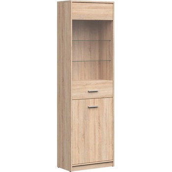 Image 1 of BRW Висока витрина nepo plus reg1d1w дъб сонома