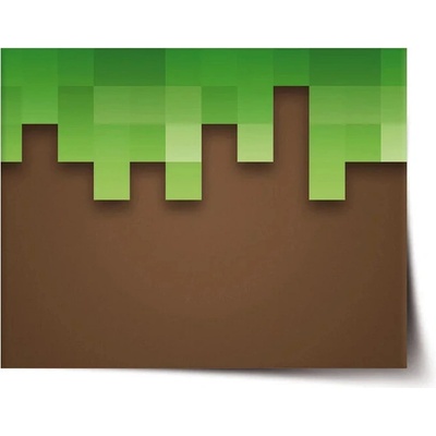 Sablio Plagát Green Blocks 2 - 90x60 cm