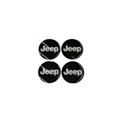 nálepky na auto kolesovky Jeep o 5,5 cm čierne