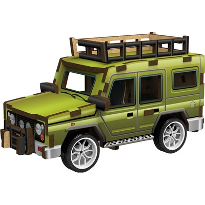 2Kids Toys 3D drevená skladačka Terénne auto