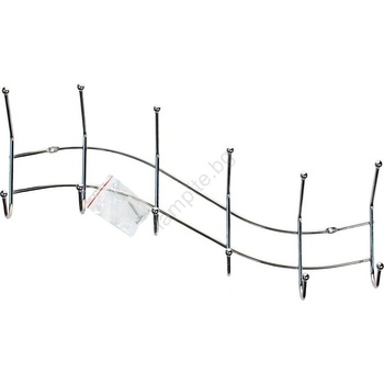 UTC Стенна вълнообразна закачалка 13, 5x44, 5 см, лъскав хром (UT0015)