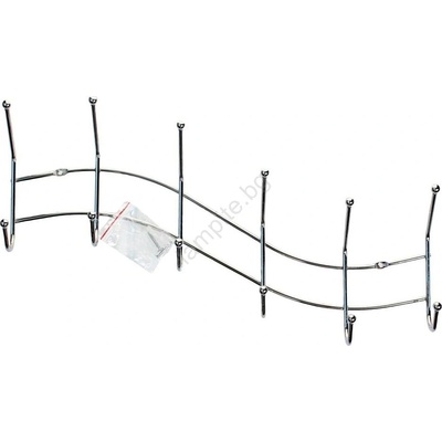 UTC Стенна вълнообразна закачалка 13, 5x44, 5 см, лъскав хром (UT0015)