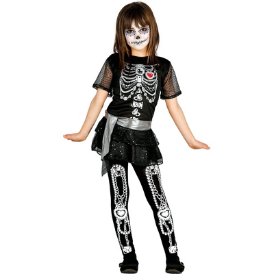 Fiestas Guirca Детски костюм - Диамантов Скелет Размер - деца: M: 115-123 см