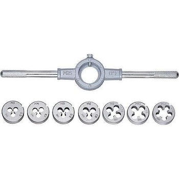 Sparta Комплект плашки за нарязване на резби М3-М12 8 части Sparta 773097 (773097)