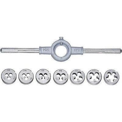 Sparta Комплект плашки за нарязване на резби М3-М12 8 части Sparta 773097 (773097)