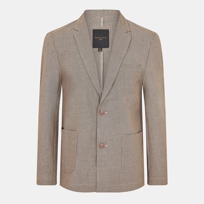 Brave Soul Сако Brave Soul Men's Two Button Long Sleeve Blazer - LGrey Check