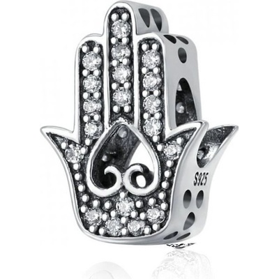 Nubis Stříbrný přívěšek korálek HAMSA NB 8215