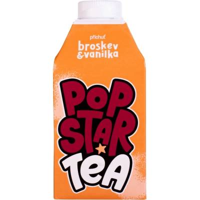 Popstar Tea Ľadový čaj broskyňa & vanilka 0,5 l