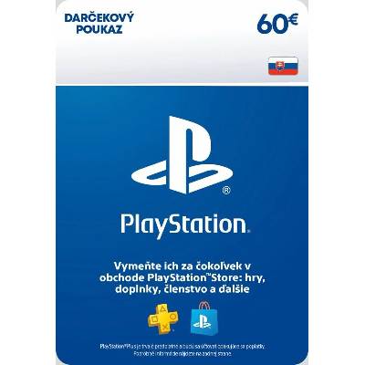 Playstation Store dárková karta 60 € SK
