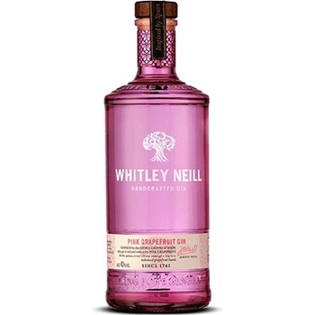 Whitley Neill Pink Grapefruit Gin 43% 0,7 l (holá láhev)