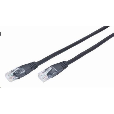 Gembird PP12-3M/BK patch, CAT5e, UTP, 3m, čierny