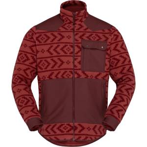 Norrøna Мъжки поларен пуловер Norrøna Tamok Warm3 Jacket Fleece jacket - Cowhide / Port (005-7530-0113)