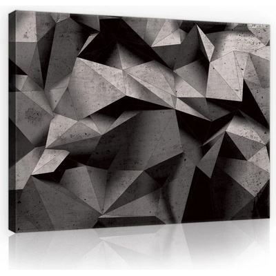 Postershop Obraz na plátně: Černobílá abstrakce (3) - 75x100 cm