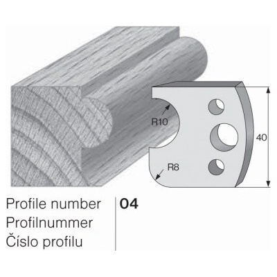 IGM profil 004 - pár omezovačů 40x4mm SP