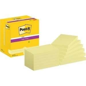 Post-it Super Sticky Notes 76x127mm (654-12SSCY) yellow (12x90)