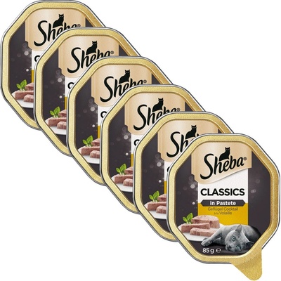 Sheba Classics Пилешки коктейл 6 x 85 г