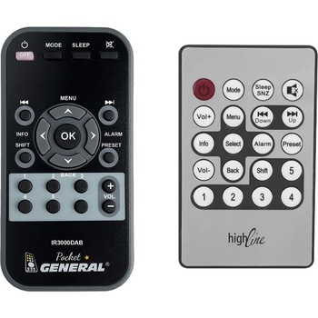 GENERAL Soundmaster ir3000dab - дистанционно управление дубликат (ir3000dab)